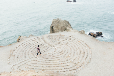 The labyrinth is a sacred place to quiet your mind and open your heart