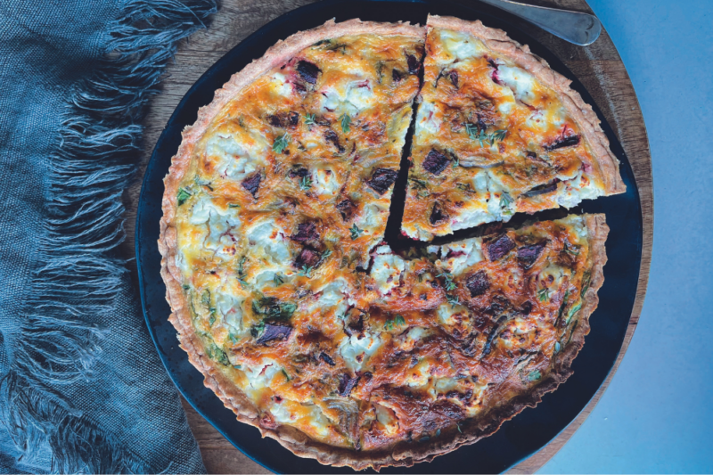 Beetroot Quiche